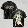 T-shirt Lavata Anime Code Geass Lelouch Lamperouge Estiva per Uomo Donna Moda Nuova Cotone Retro Casual Moda T-shirt