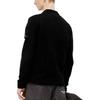 Stone Island V-Neck Button Logo Fitted Long Sleeve Knit Sweater Unisex sweater Black 8015527D3-V0029