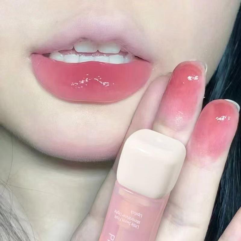 Translucent Crystal Lipstick: Long-Lasting, Non-Fading, Korean Style, Plump Lips, Water Essence Gloss.
