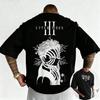 Nuova T-shirt Grafica Anime Demon Slayer Akaza Terza Luna Superiore Stampa Posteriore Y2K Uomo Donna Vintage Hip Hop T-shirt Grafica Vintage Retro T-shirt Oversize