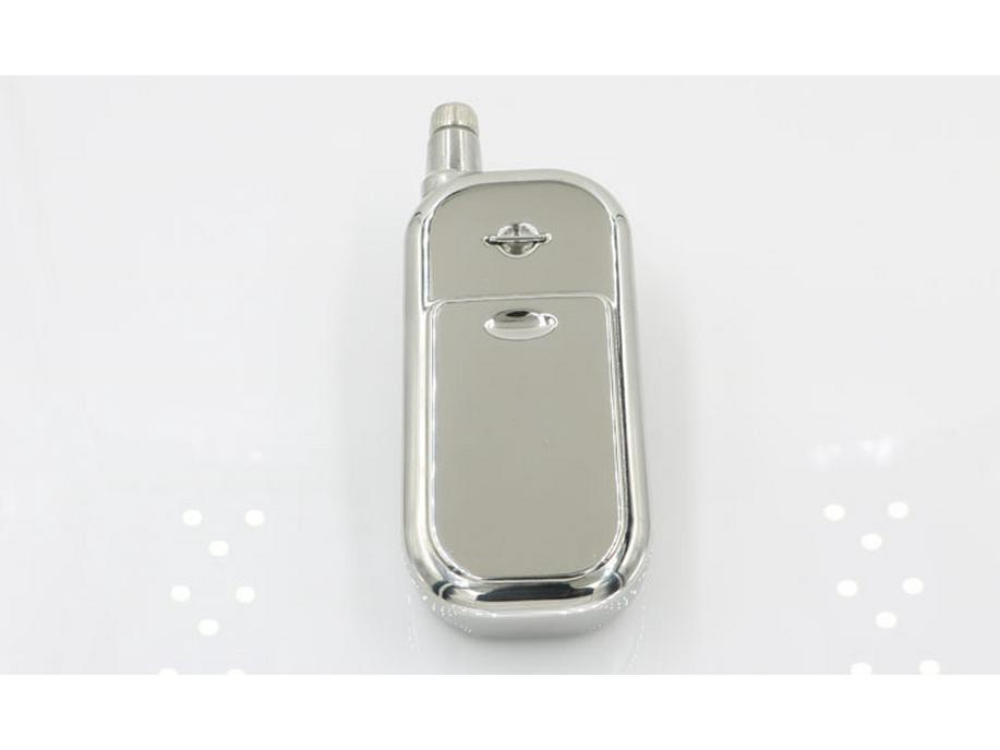 Recipient metalic de buzunar din oțel inoxidabil, în formă de telefon mobil retro, cu finisaj oglindă, 3 oz