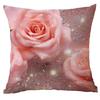 New Spring Flower Pink Rose Pillowcase Home Living Room Sofa Cushion Pillowcase