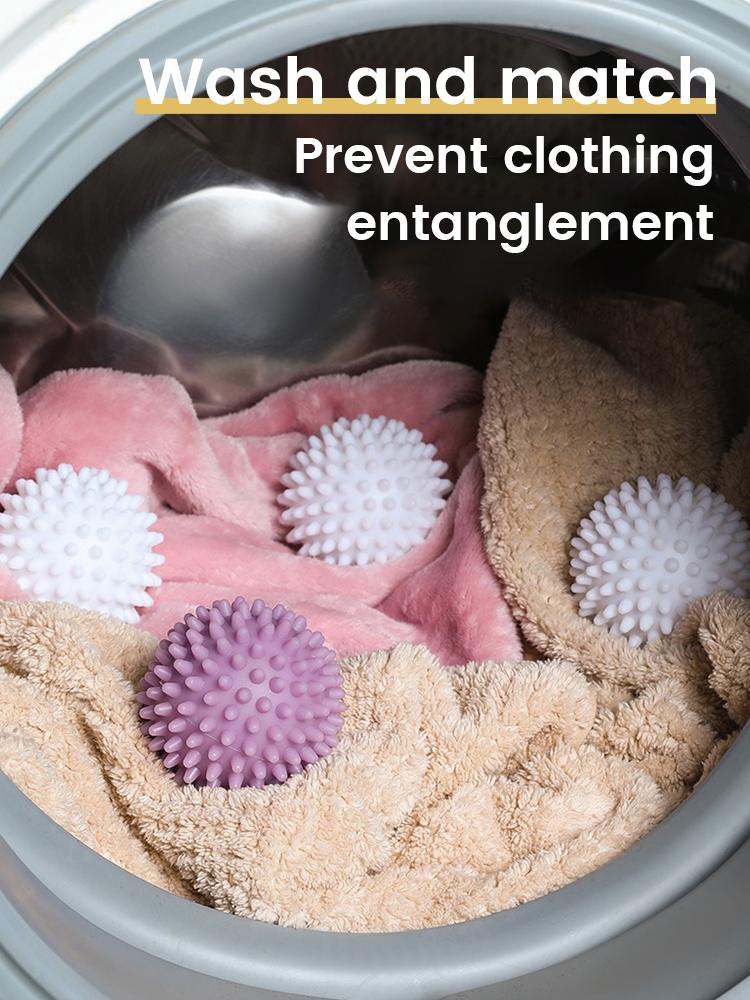4Pcs TPR Dryer Ball Reusable Laundry Ball Washing Machine Drying Fabric Softener Ball for Home Clothe Cleaning Tool Accessrices