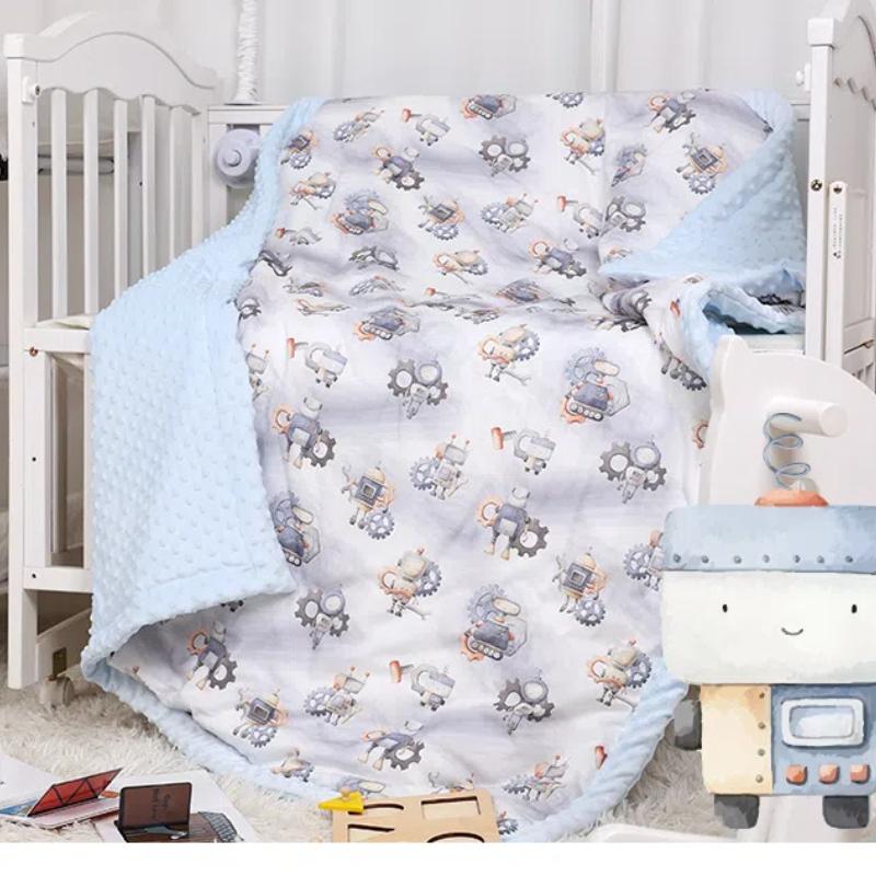 Bean Blanket Baby A-class Indoor Air Conditioning Blanket Baby Nap Blanket Thick Cartoon Shaped Blanket