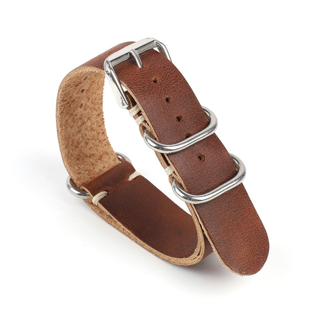 Vintage Echte Leder Uhr Armband 20mm 22mm Universal Handgefertigt Kuh Leder Uhr Band Ersatz Armband für Männer Frauen Armbänder