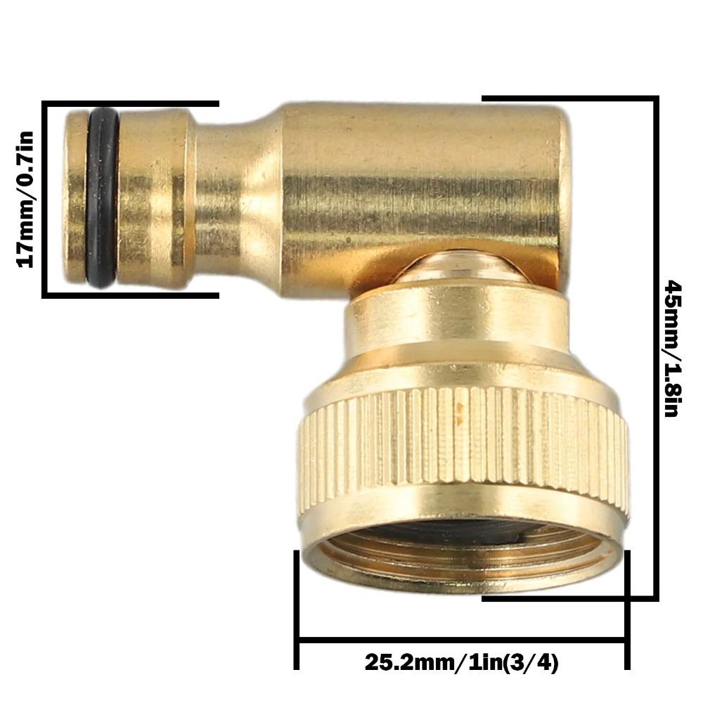 Furtun de 90 de grade Cot pivotant din alamă solidă Furtun reglabil Protector de îndoire Conector pentru echipament de udare