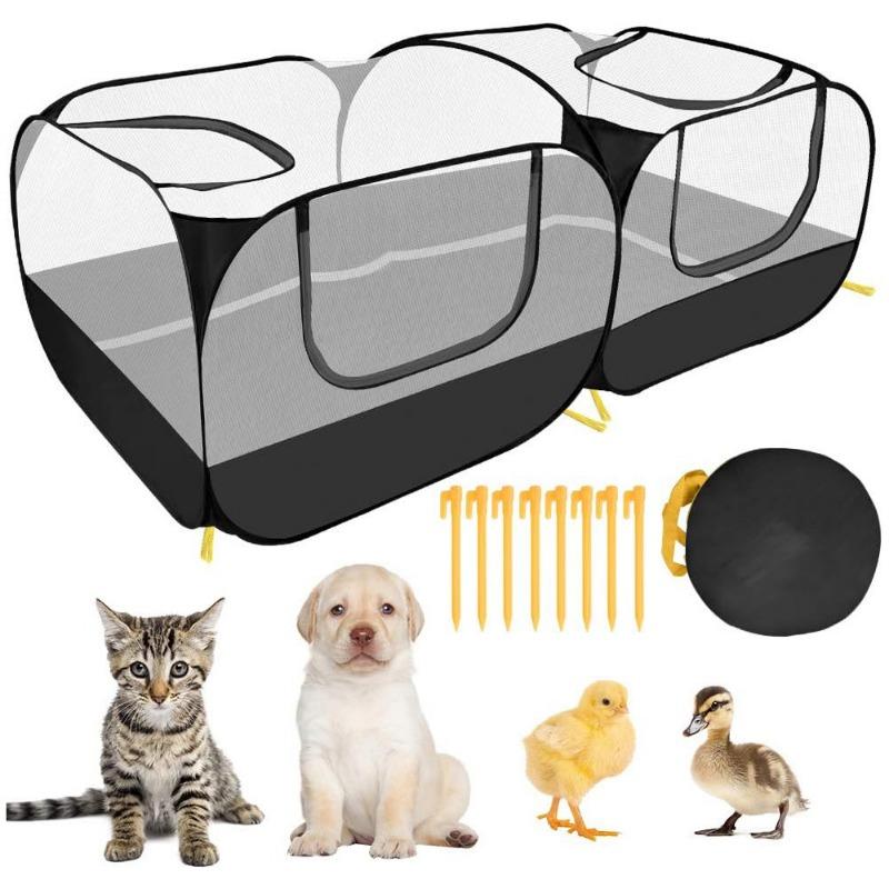 Portable Chicken Fence Outdoor Foldable Rabbit Cat Dog Duck Pet Fence Tent