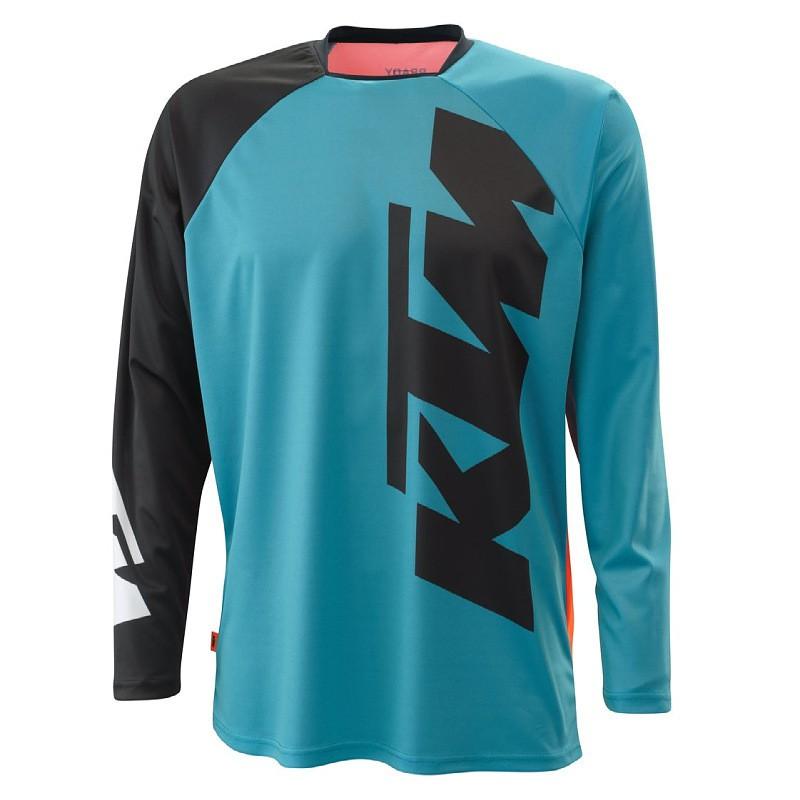Heren Mountainbike Fietsjersey Lange Mouw Sneldrogend Ademend Trail Rijden Top Buitensporten