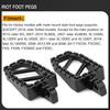 Motorcycle Foot Pegs Riot-Style Footrest Male Mount Pedals for Harley Dyna Low Rider Street Bob Sportster 883 Touring Road King Street Glide (Black)