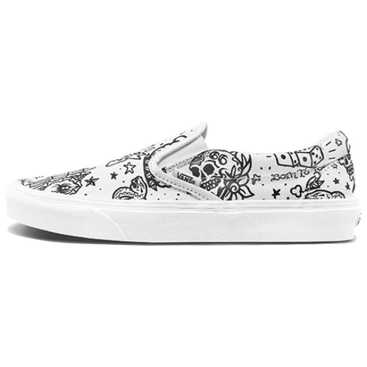 

Кроссовки унисекс без шнуровки Vans Classic U-Color White Tattoo True-White VN0A4BV31IU