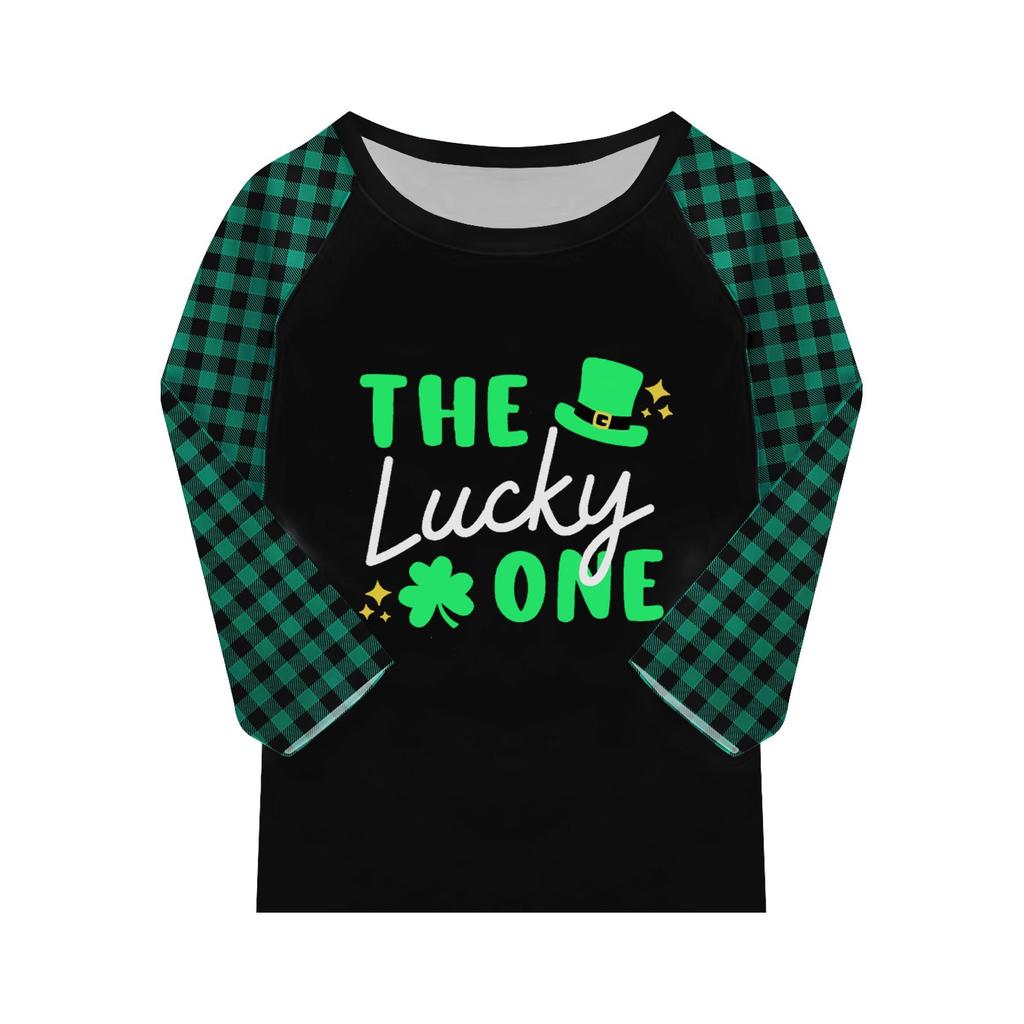 Oberteile für junge Mädchen von 4–16 Jahren, Rundhalsausschnitt, 3/4-Ärmel, T-Shirts, trendige Oberteile, Outfit-T-Shirts