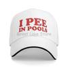 I Pee In Pools Funny Sandwich Baseball Cap for Unisex & Women Unisex Adjustable Snapback Caps Summer Casual Sun Hats Trucker Hat