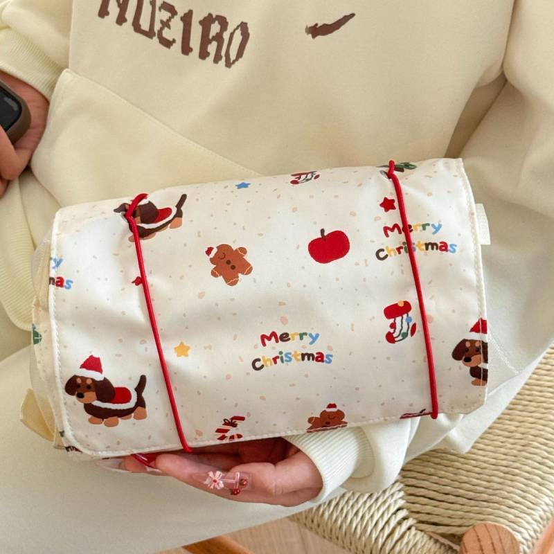 Cute Bear Makeup Bag With Large Capacity And Foldable Design For Travel And Daily Use