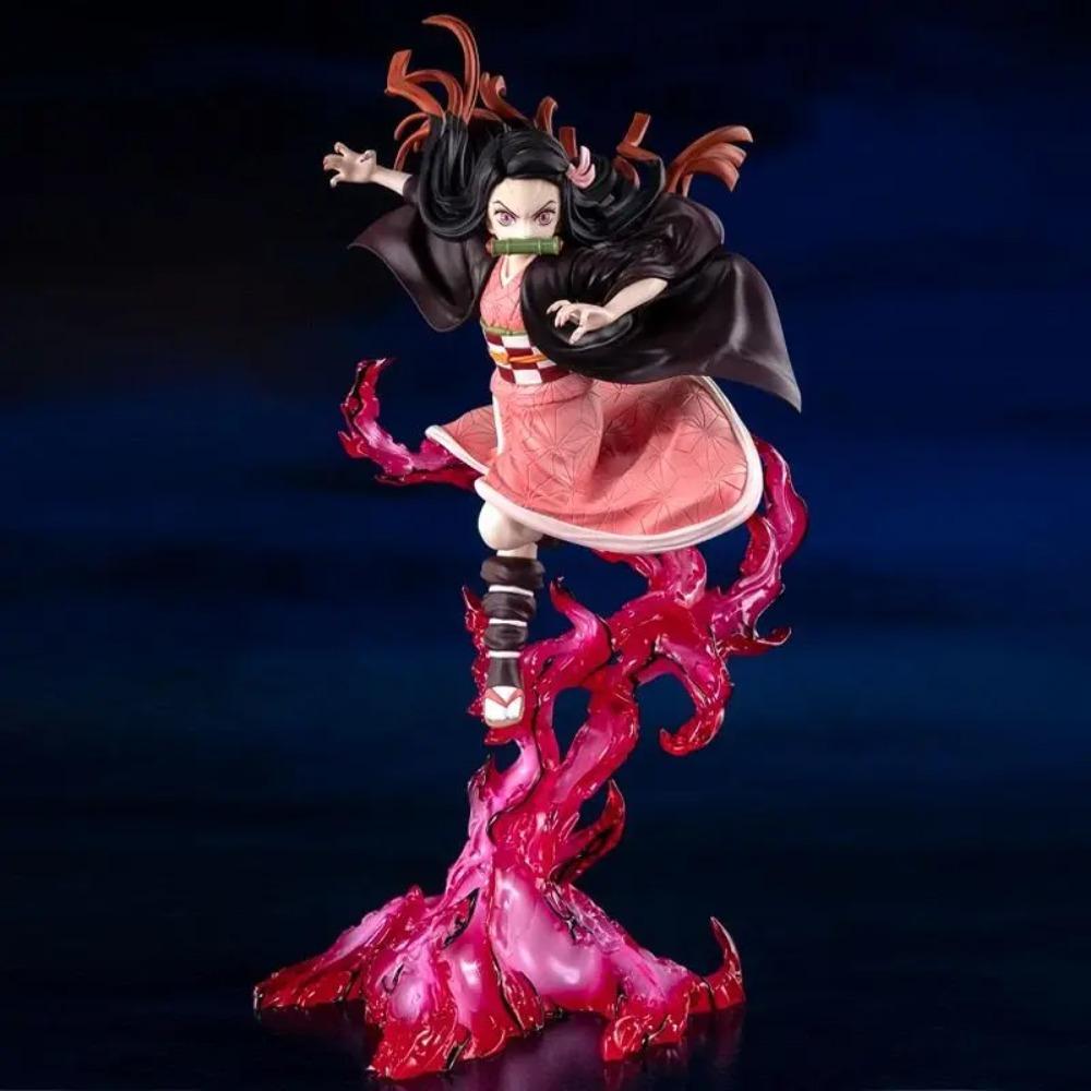 Rengoku Kyoujurou Figurki 18cm Demon Slayer Figurka Anime Gk Kolumna Płomienia Zapalenia Model Kyoujurou Figurki Akcji Lalki Zabawki