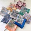 58 Floral Cotton Linen Scarf: Korean Ditsy Print Neckerchief for Spring, Summer, Autumn - Versatile Headband and Headscarf