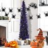 Three-dimensional Pearlescent Paper Pull Flag Witch Halloween Banners