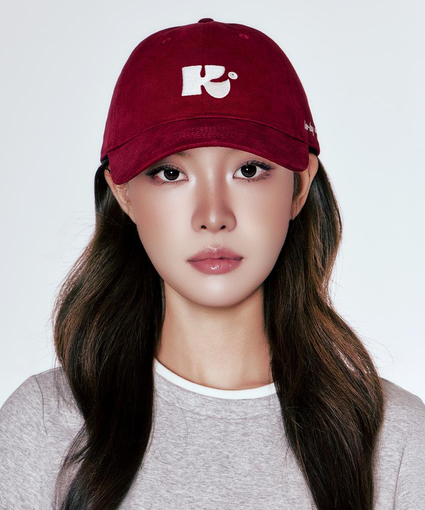 Seutillouki Monogram Ball Cap_Burgundy