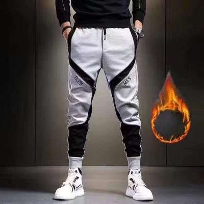 Hose Harem Herbst Winter Pluhs Warme Jogginghose für Männer Mode Grafik Mann Sporthose Bequeme Streetwear Fleecehose