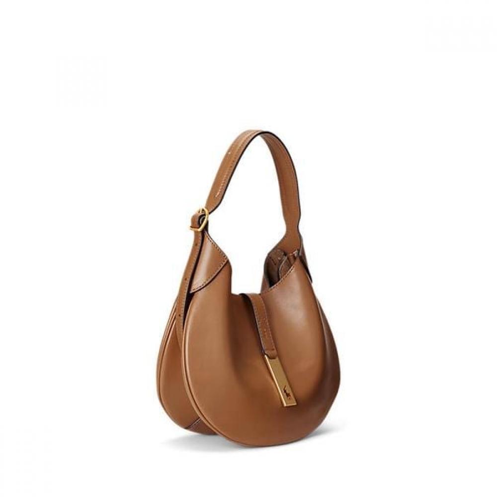 Polo Ralph Lauren Women S Polo Id calfSkin Shoulder Bag wapoBag02v20031270
