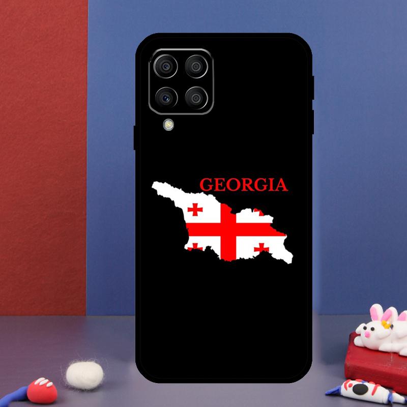 Georgia Flag For Samsung Galaxy M31 M51 M33 M13 M23 M53 M15 M55 M14 M34 M54 M20 M30s M32 M52 Phone Case