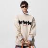 Herren Trendiger Cartoon Tier Mohair Pullover - Herbst/Winter Streetwear, Lässiger Stil, Rundhals Strick Kapuzenpullover