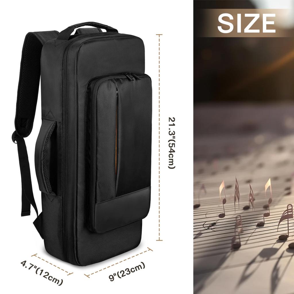 LoDrid Trumpet Case Backpack with Storage for 2 Mutes - Convenient for Carrying Your Trumpet
