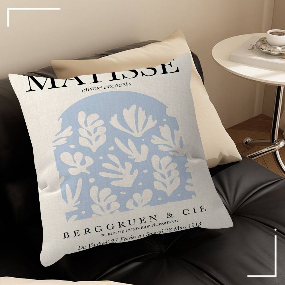 Abstract Flowers Matisse Personalized Pillow Cover Kids Bedroom Wild Party Decor Pillowcase Kid Birthday Shower Gift