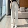 Women's Pants Winter Plus Velvet Wide Leg Pants Korean Fashion Casual Woman Pant High Waist Straight Loose Trousers