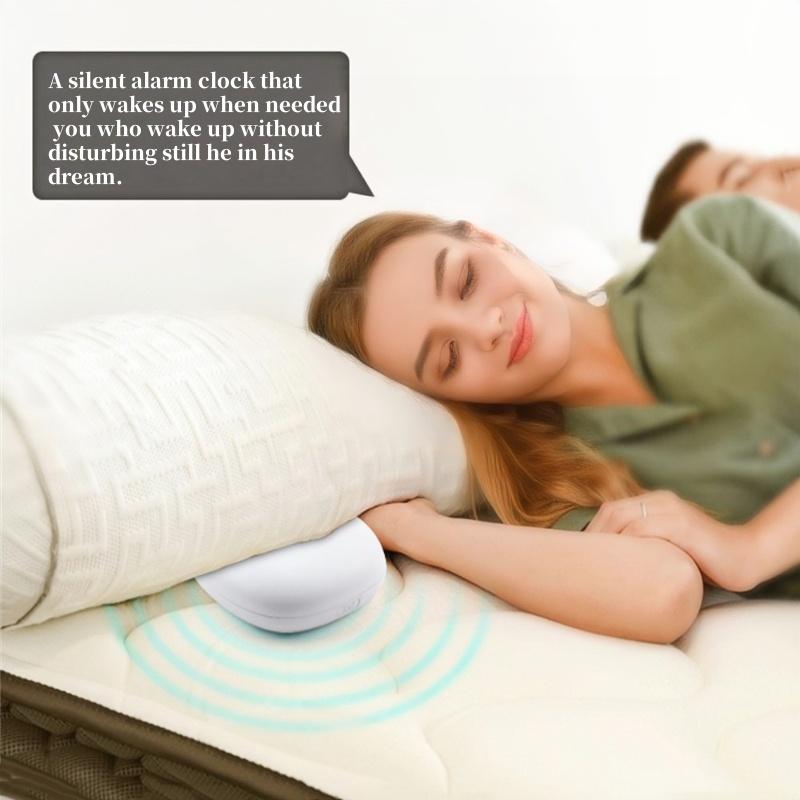 Silent Vibrating Digital Alarm Clock with Cat Backlight Dual Alarm 12/24H Powerful Vibration Wake Up Snooze LED Table Clock