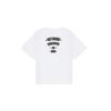 WE11DONE Cat Poster Print Round Neck Short Sleeve T-Shirt Unisex T-Shirt White WD-TT2-25-777-U-WH