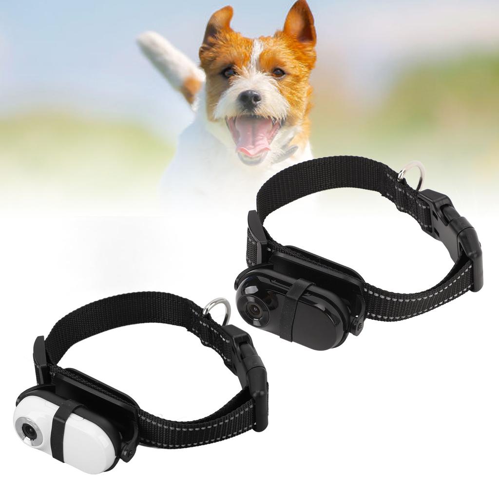 Pet Collar Camera 1080P Back Clip Adjustable Angle View Wifi Wireless Dog Tracker Collar Action Came