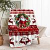 Christmas Theme Printed Blanket - Perfect for Couch, Bed, Travel & Outdoor Use | Machine Washable, Cozy & Durable.