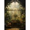 Renaissance Greenhouse Art Plant Garden Classic Retro Poster Canvas Paintings Wall Art Pictures Home Decor