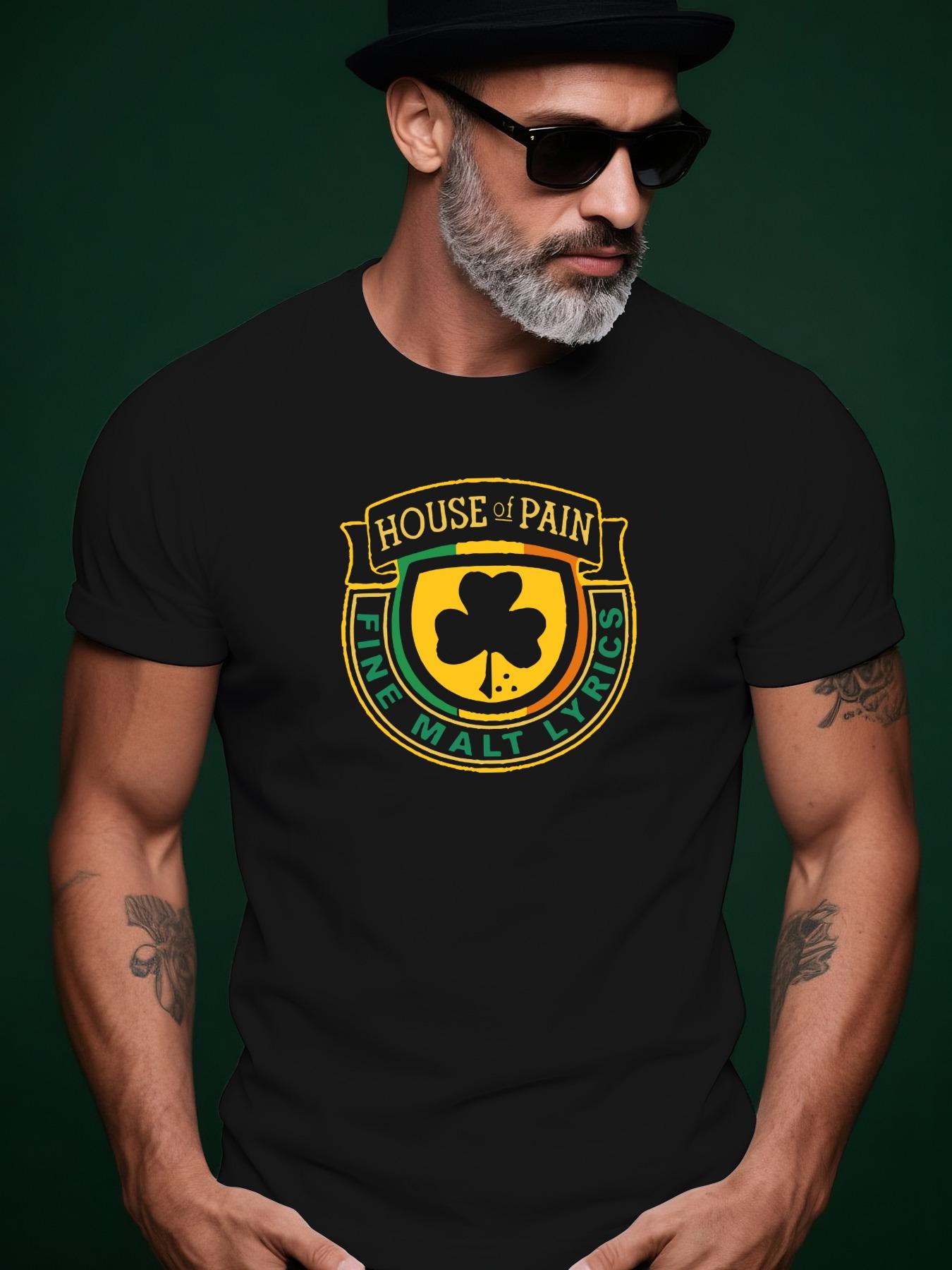 Short Sleeve Tshirt - Four-Leaf Clover Graphic Irish Prid... XXXL