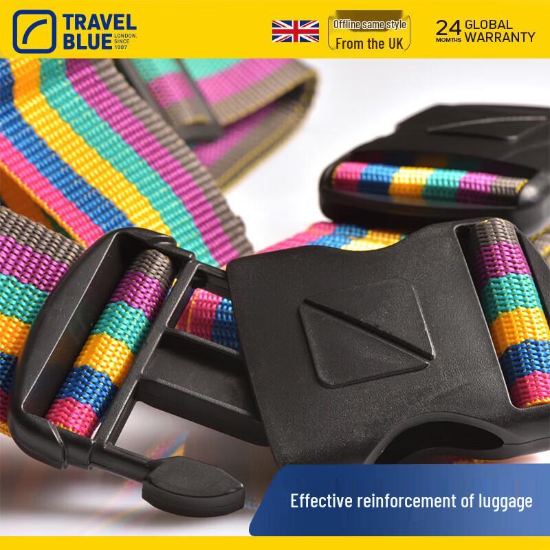СИНИЙ ремень для багажа TRAVEL Blue Cross