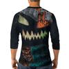 Men's Halloween Printed  Collar Three-Quarter Sleeve