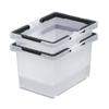 JEJ Astage Storage Box, Separate Basket #45, Clear, Made In Japan, Outdoor/Camping, Stackable, SPB-N45C, 22cm Wide X 31cm Deep X 18cm High