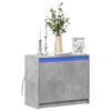 VidaXL Buffet with LED Concrete Grey 72x34x61 Cm Engineered Wood, Storage Cabinet, Kitchen Storage Cabinet, Furniture of 852176