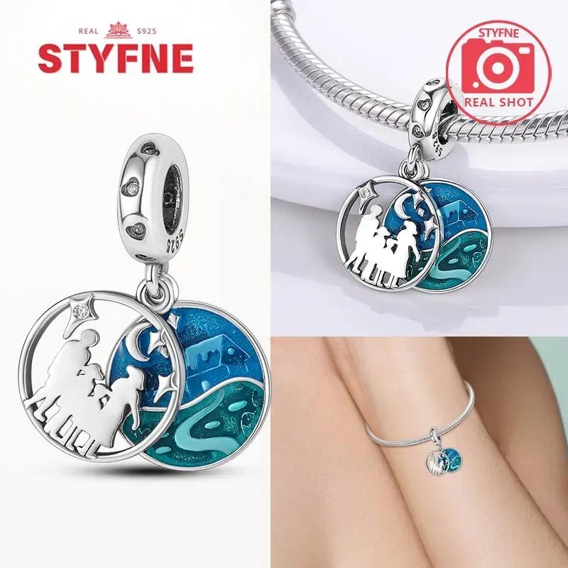 copper Astronaut Spaceship Space Collection Charm Bead Charms Bead Charms Compatible With Authentic Bracelets for Women Do It Yourself Jewellery Gift
