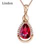 Dámský náhrdelník Lindon Přívěsek z měděné slitiny Zirkon Módní dárek