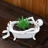 Skeleton Flower Pot Resin Skeleton in Home Decor Planter for Plant Pot Gothic Succulents Halloween
