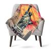 Statue Of Liberty Customize Your Name Outdoor Blanket Used For Chair Office Sofa Bed Camping Soft And Warm Giving Friends And Relatives Birthday
