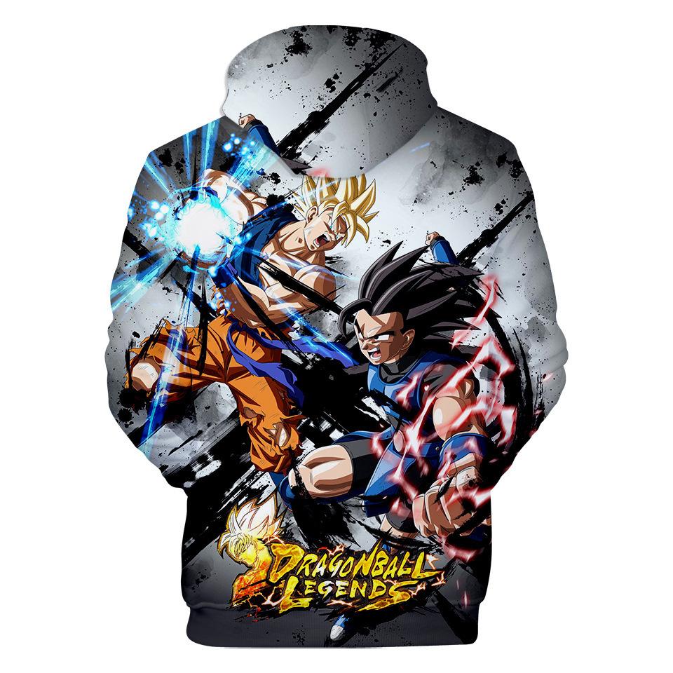 10 Colors Men Women Anime Hoodies New Streetwear Casual DRAGON BALL Z Cartoon Printed Hooded Pullover Sweatshirts