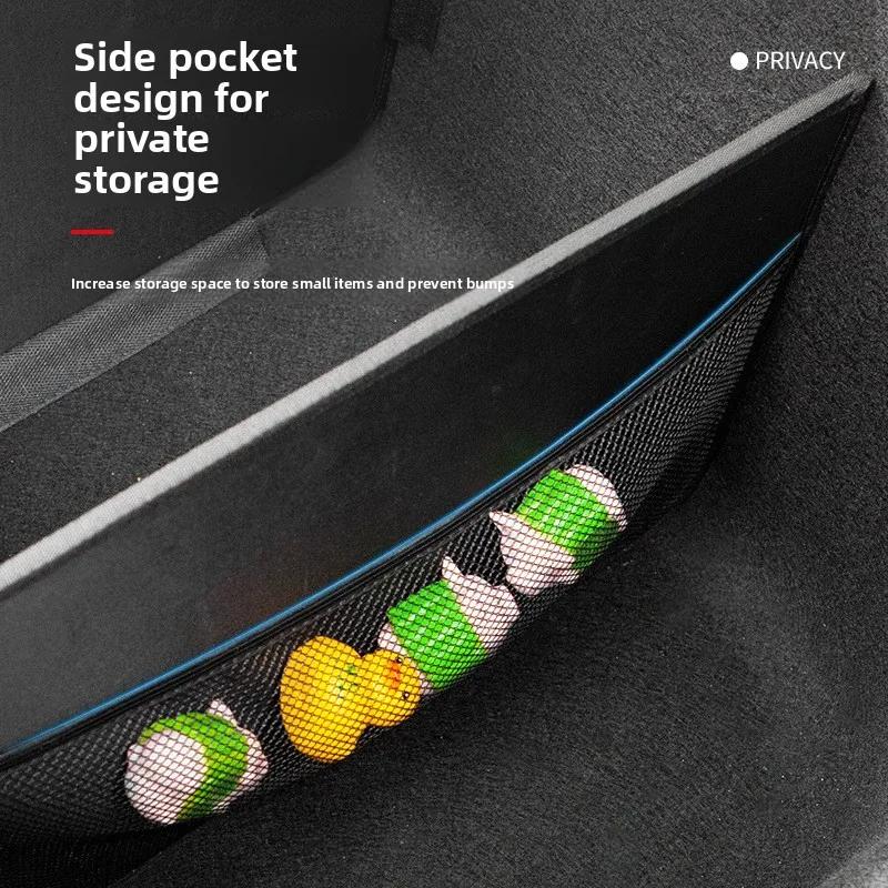 Car Sticker For Tesla Model Y 2020-2024 Trunk Lower Storage Accessories Box Partition Storage Partition Storage Box Partition Ca