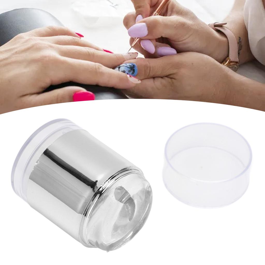 Nail Art Stamper Kit Strong Adhesive Clear Double Headed Nail Art   Stamper with Lace Floral Pattern Board