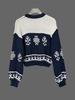Women's Plus Size Color Block Christmas Tree Pullover Sweater - Autumn/Winter 2025