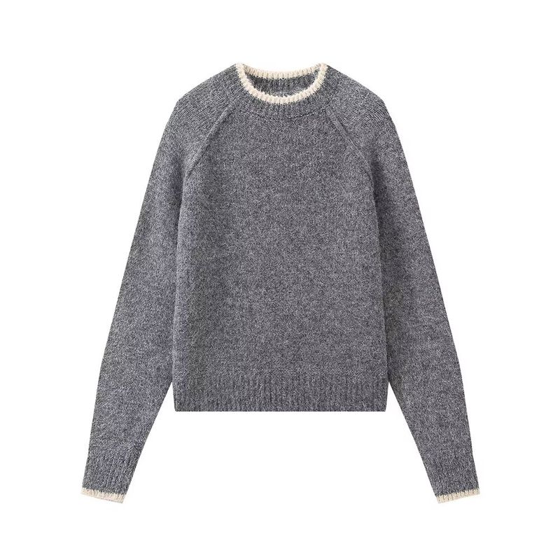 Jnleaog Autumn New Women's Clothing Fashion Style French Style Fashion All-Match Casual Knitting Pullover Tops