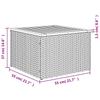 6 Piece Garden Sofa Set with Cushions Gray Poly Rattan