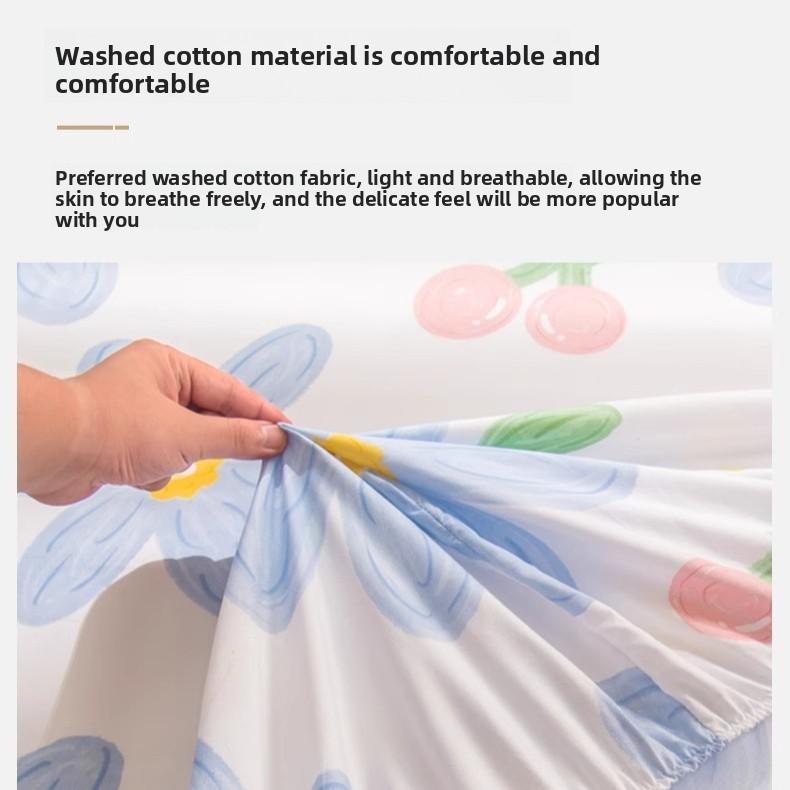 Sábana Bajera No se decolora No hace bolitas Sábana de una pieza Antideslizante Multiespecificación Ropa de Cama Cubrecama Protector