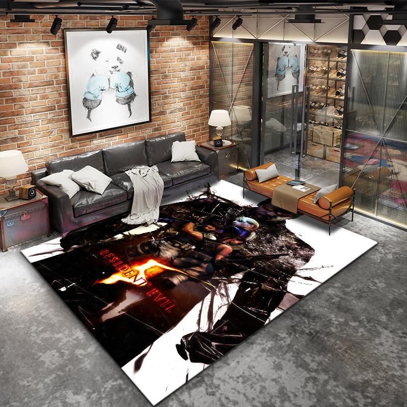 Resident Evil Carpet Rug for Living Room Bedroom Home Sofa Decoration,Kids play Nonslip Floor Mat